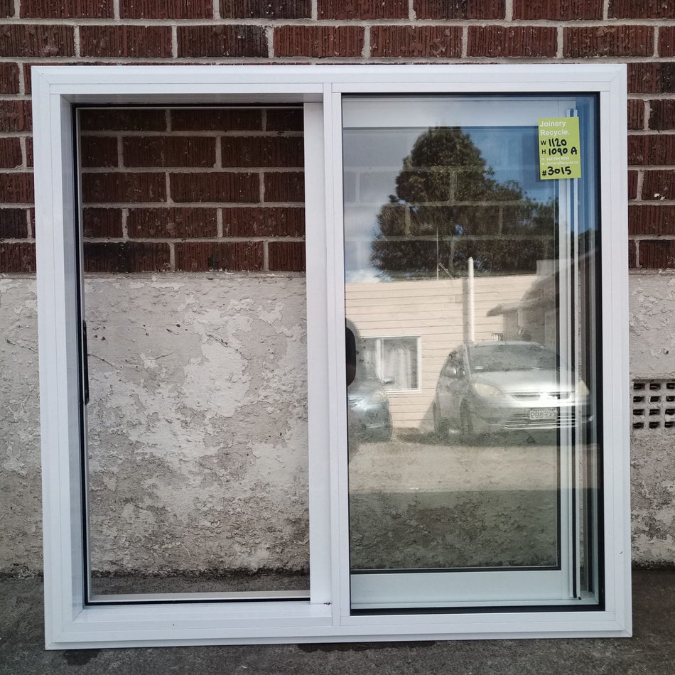 *NEW* DOUBLE GLAZED Aluminium SLIDING Window 1120 W X 1090 H  [#3015 A] Joinery Recycle