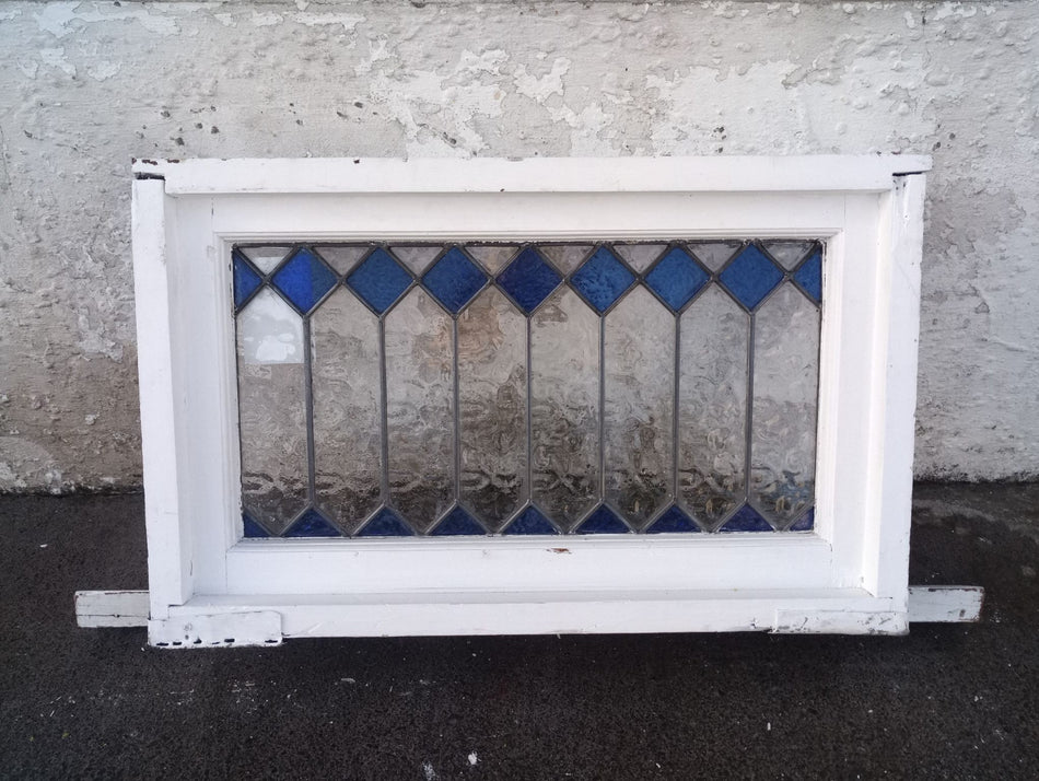 Leadlight Wooden Window 810 W x 550 H [#3048]