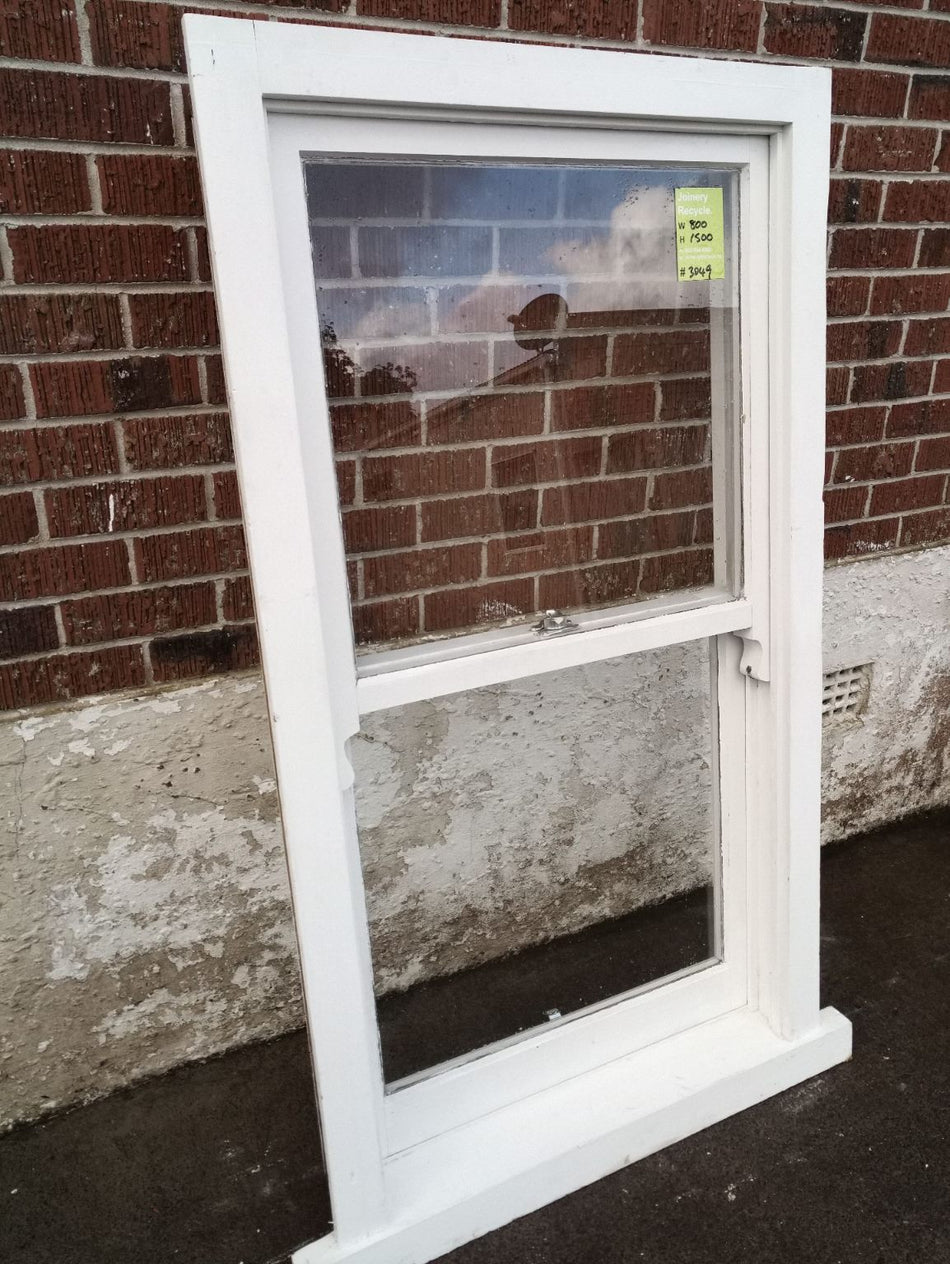 Villa Double Hung Sash Wooden Window 800 W x 1500 H [#3049]