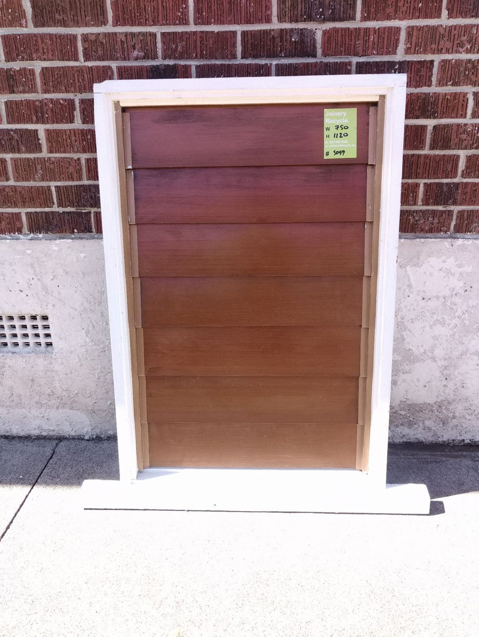 Cedar Louvre Wooden Window 750 W x 1120 H [#3099]