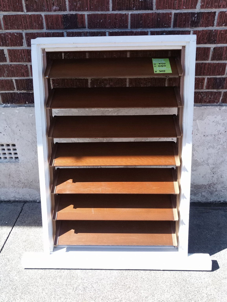 Cedar Louvre Wooden Window 750 W x 1120 H [#3099]