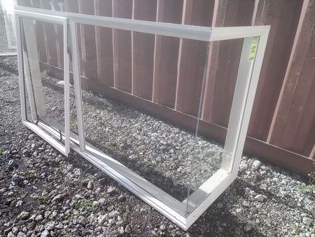 Aluminium CORNER WINDOW Offwhite  1810 W x  610 W x  ? H   [#3275 SF] Joinery Recycle
