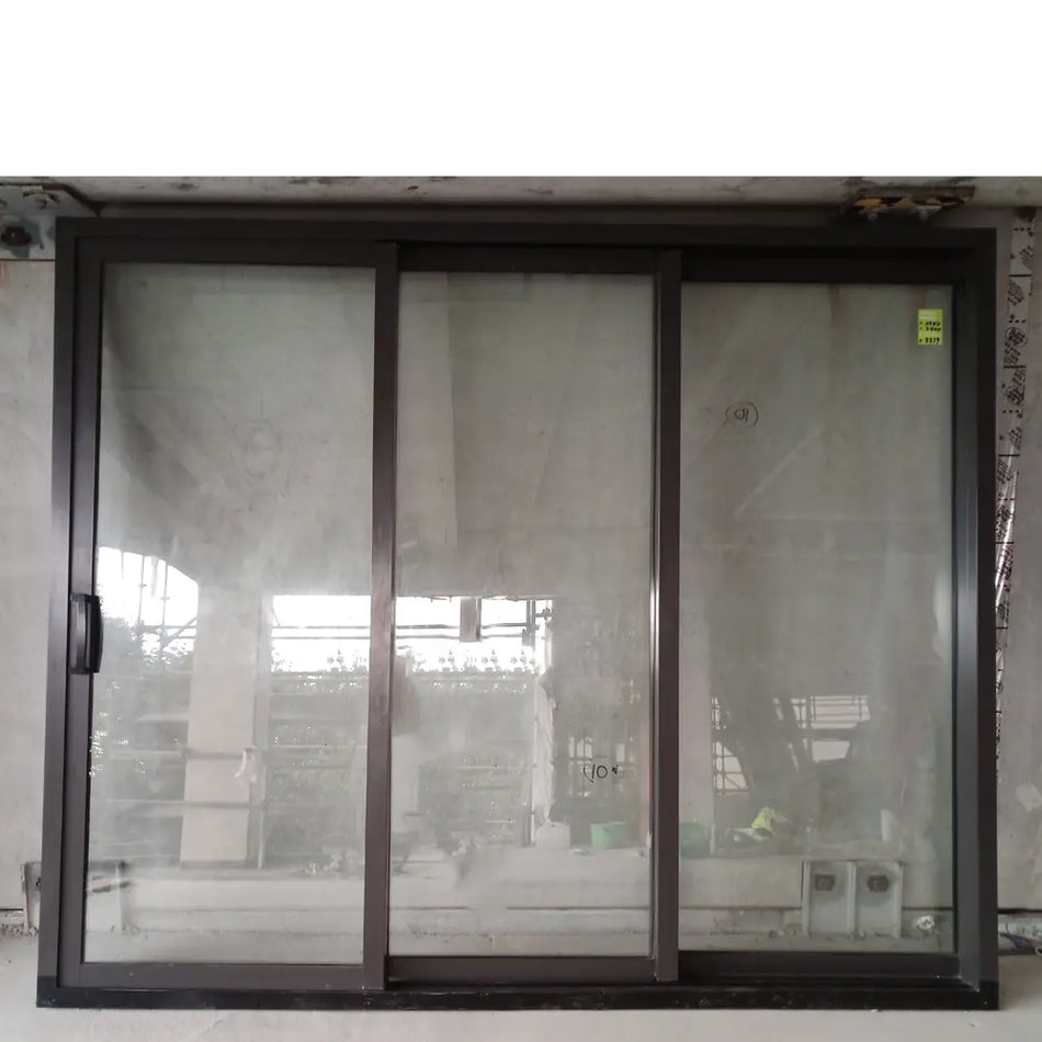NEAR NEW - Double Glazed - Stacker Ranch Slider LH Ironsand 2980 W x 2460 H [#3359SF] Joinery Recycle