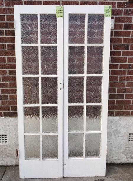 Internal Colonial French Doors 1070 W x 2040 H   [#3452 ] Joinery Recycle