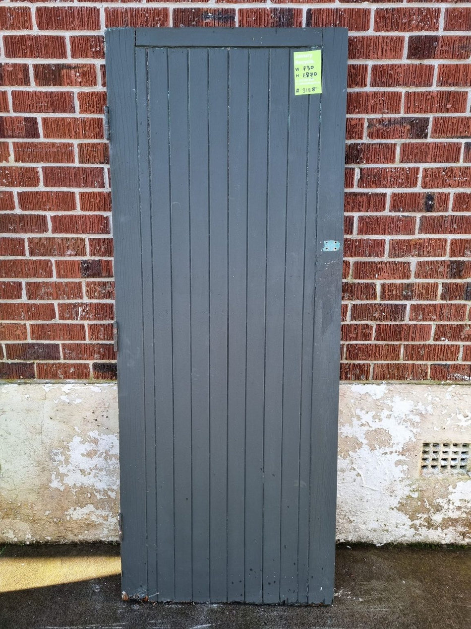 External Tongue and Groove Wooden Door 730 W x 1870 H [#3818]
