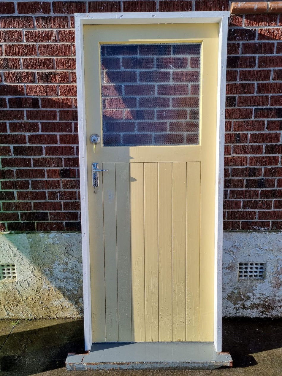 Exterior Wood and Glass Door 860 W x 2070 H [#3828]