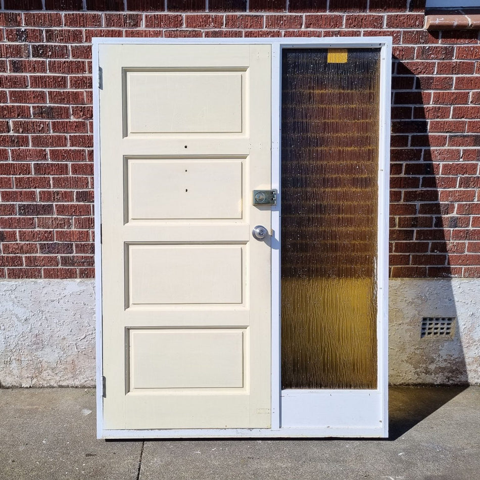 Wooden ENTRANCE DOOR with Side Light 1510 W x 2040 H [#3923] Joinery Recycle