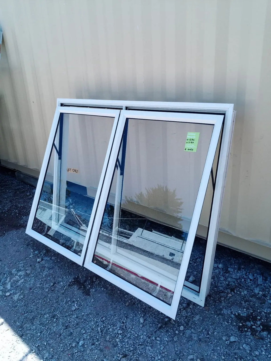Aluminium Window Offwhite  1590 W x 1190 H [#4054] Joinery Recycle