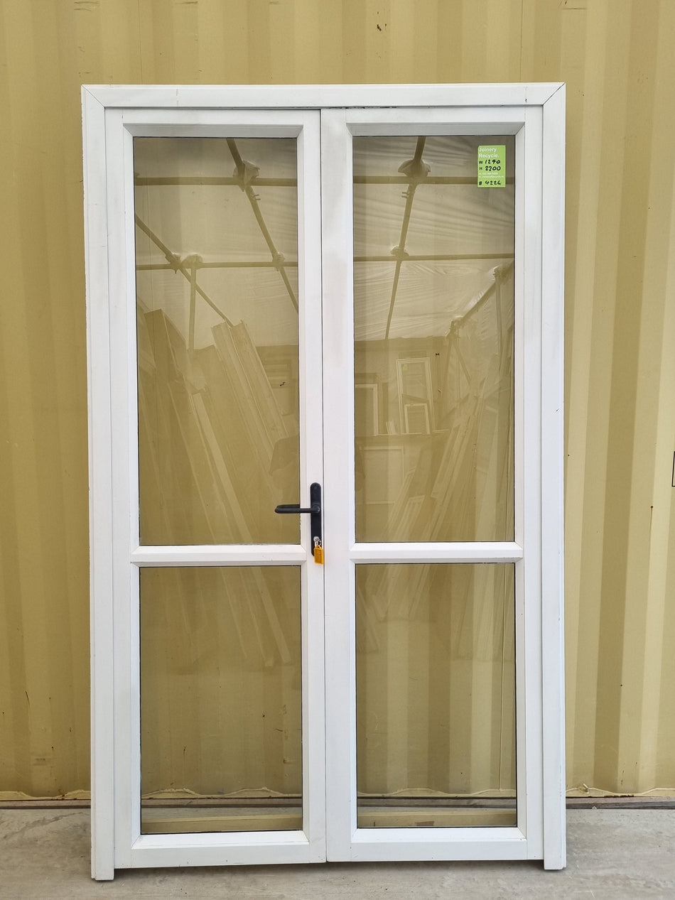 Aluminium French Door   1290W x  2200H [#4226 SF] Joinery Recycle