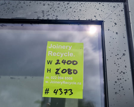 Double Glazed Aluminium Window Ironsand   2400 W  x 2080  H  [#4373 SF] Joinery Recycle