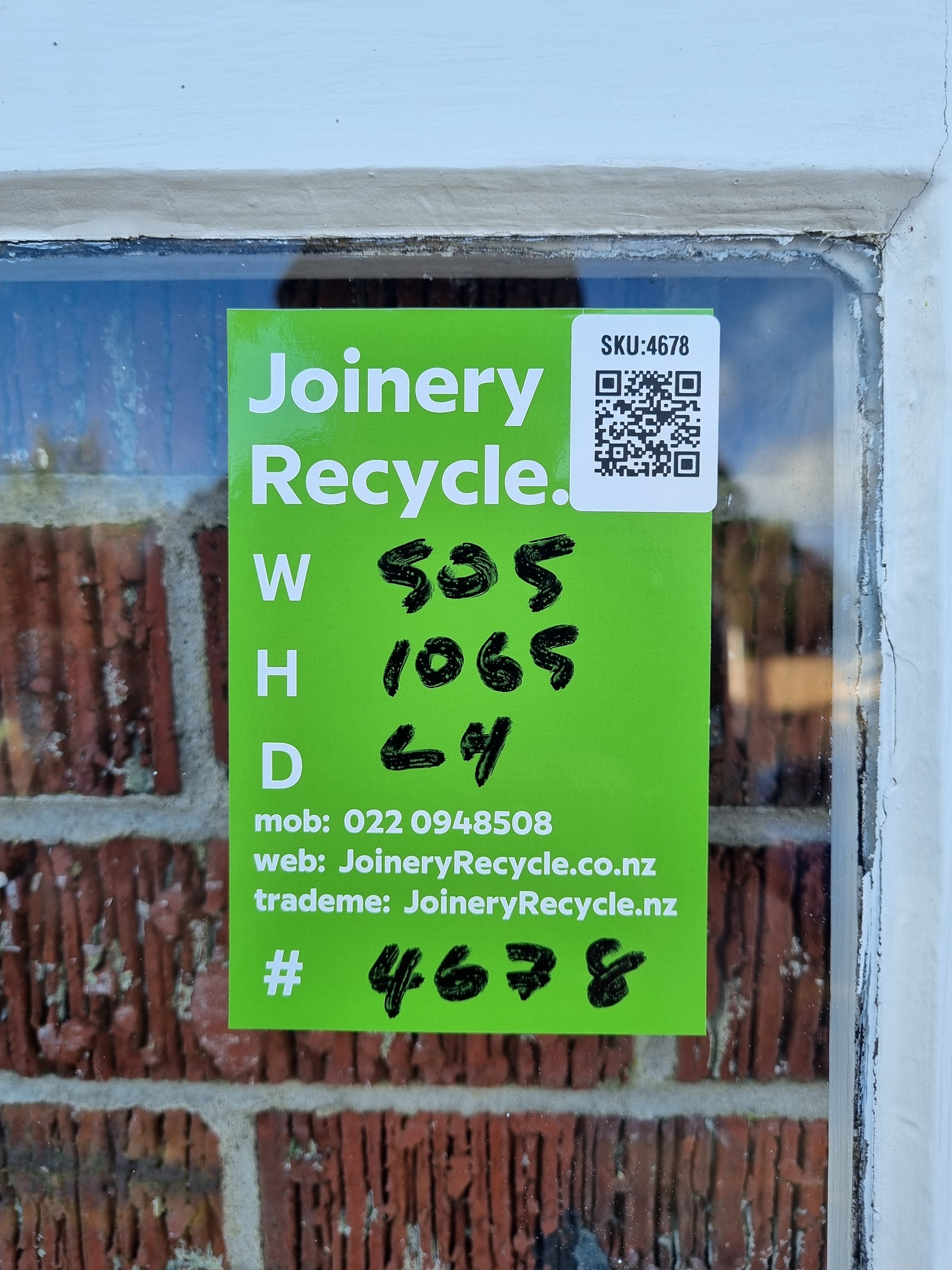 Wooden Window Sash  505 W  x  1065 H  [#4678 SF] Joinery Recycle
