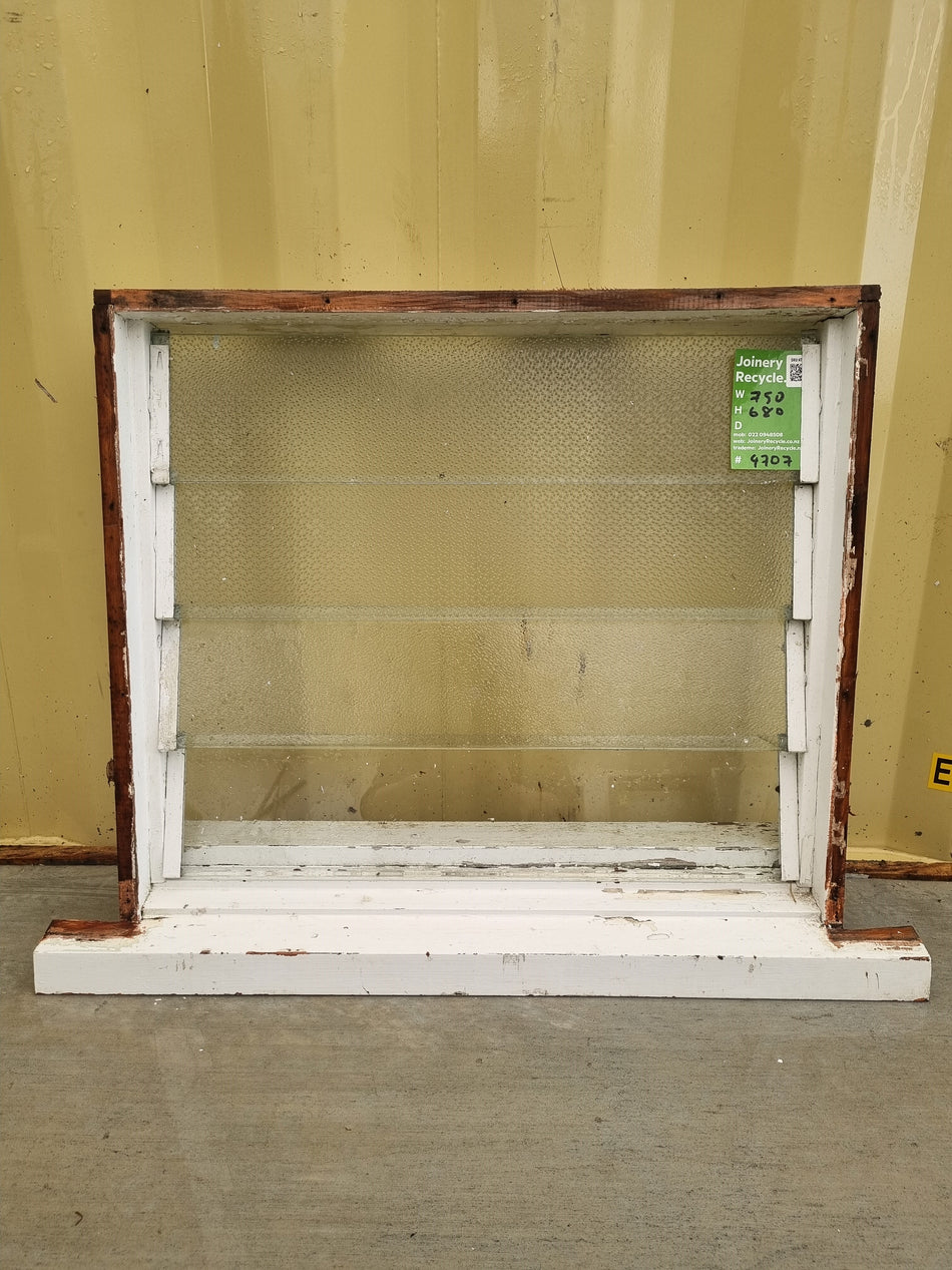 LOUVRE Wooden Window 750 W x 680 H [#4707 MA]