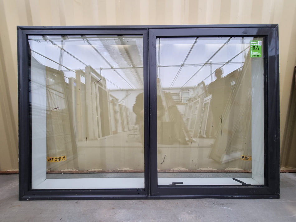 Aluminium Window Brown 810 W  x 1200 H [#4711 SF]