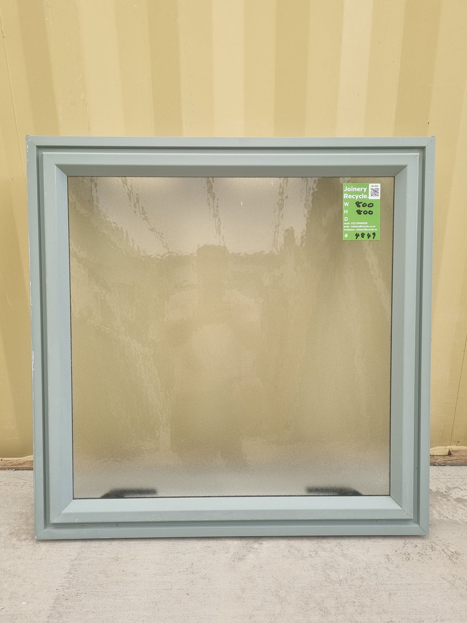 Aluminium Window Green 800 W  x 800 H [#4849]