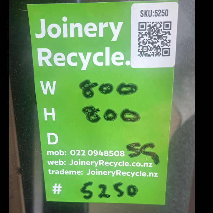 Aluminium Window Brown 800 W  x 800 H [#5250 SF] Joinery Recycle