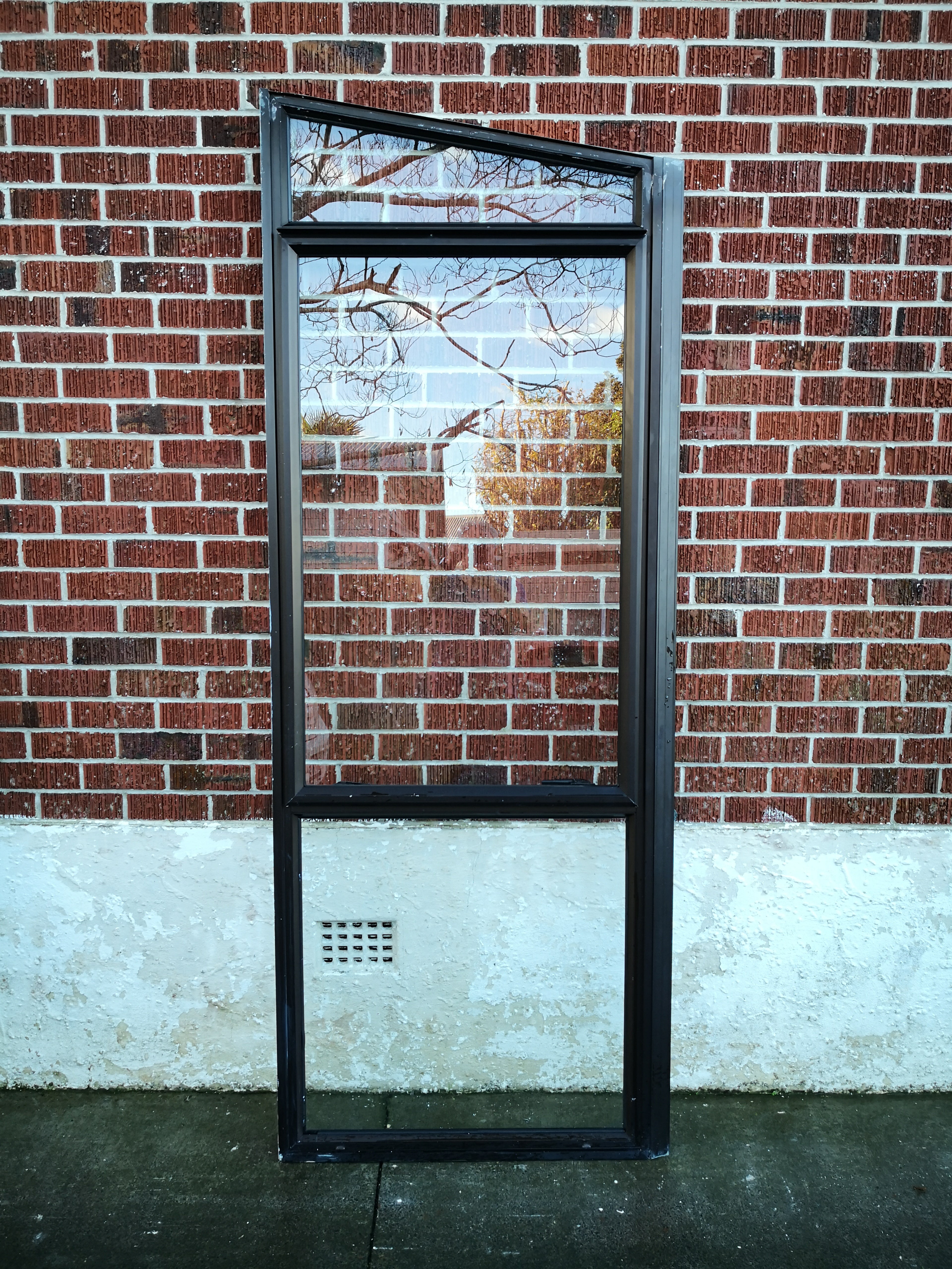 Aluminium Window Brown 850 W x 2180/2340 H [#1158] Joinery Recycle