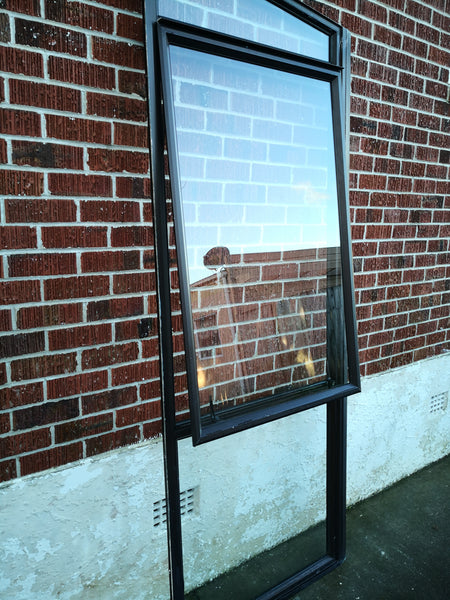 Aluminium Window Brown 850 W x 2180/2340 H [#1158] Joinery Recycle