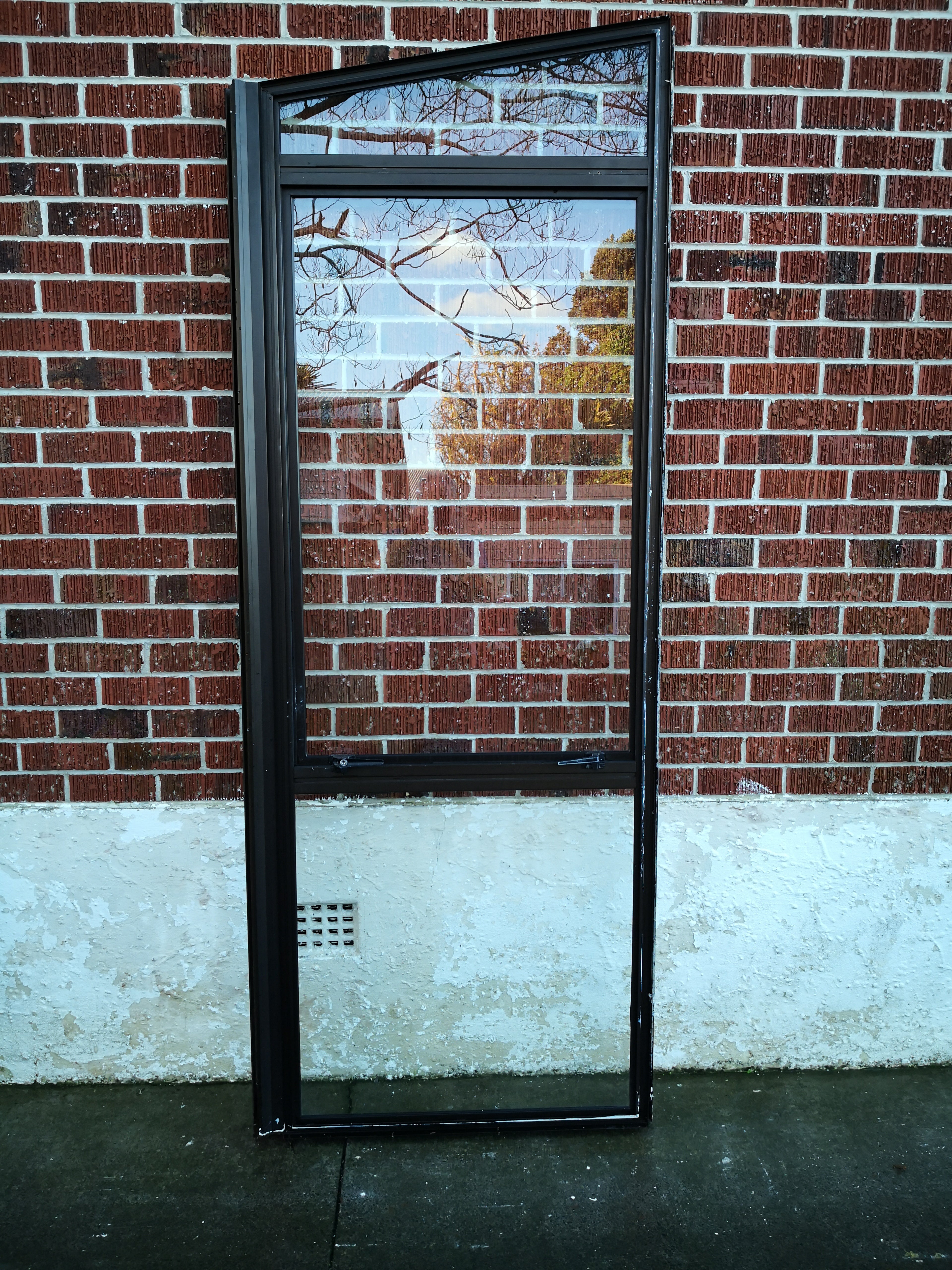 Aluminium Window Brown 850 W x 2180/2340 H [#1158] Joinery Recycle