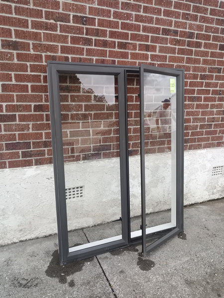 Aluminium Window Brown 1200 W  x 1550  H  [#3129 MA] Joinery Recycle
