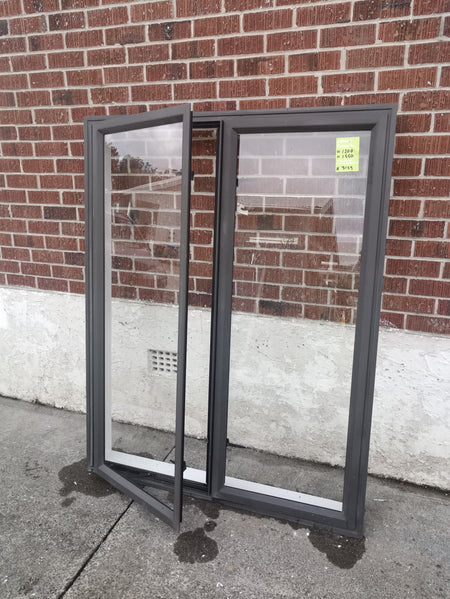 Aluminium Window Brown 1200 W  x 1550  H  [#3129 MA] Joinery Recycle