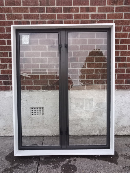 Aluminium Window Brown 1200 W  x 1550  H  [#3129 MA] Joinery Recycle