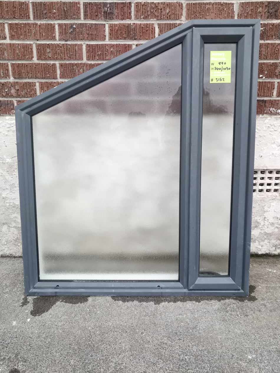 Aluminium Window Blue/Grey 890 W x 740/1030H  [#3161] Joinery Recycle