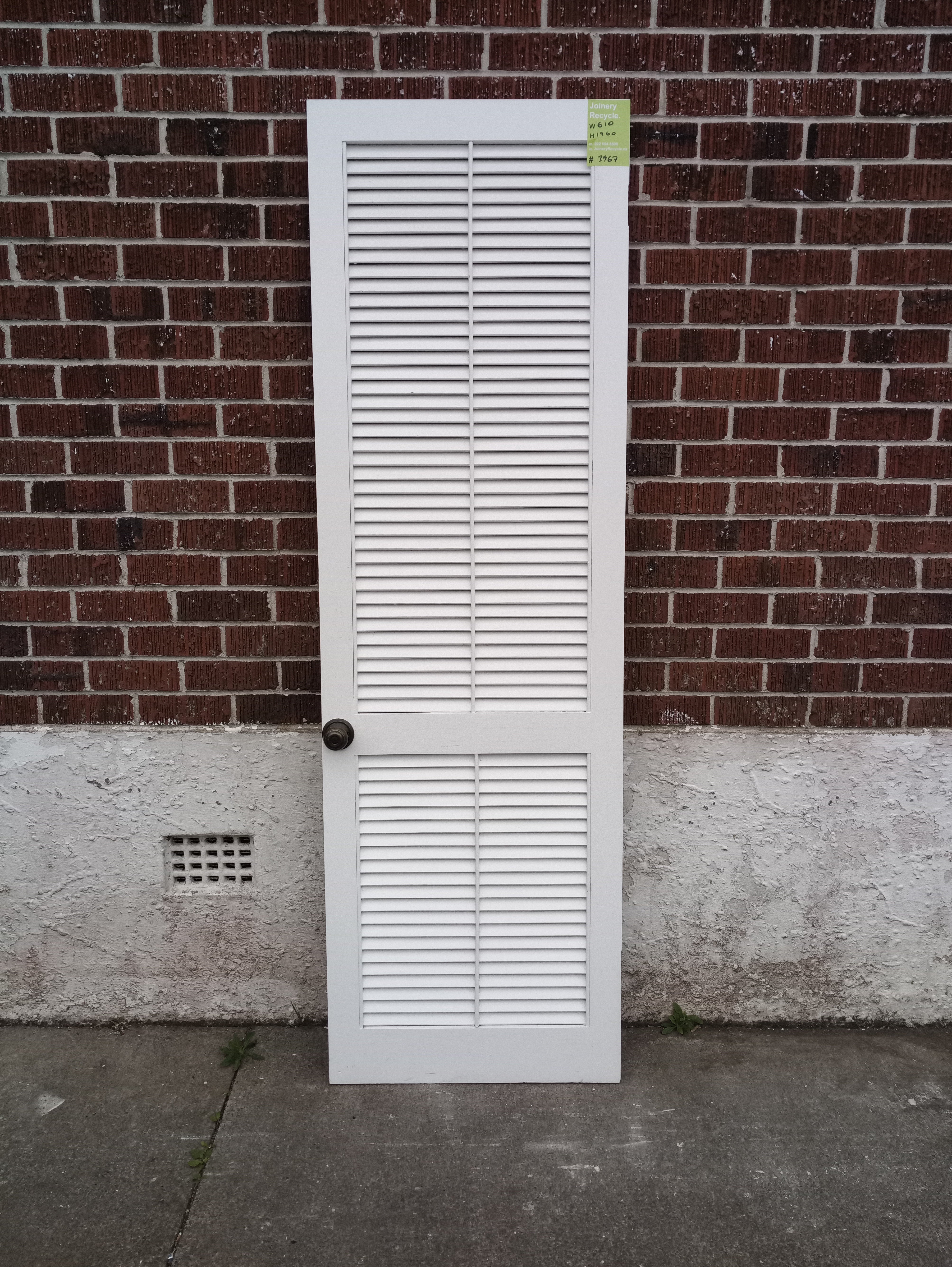 Slatted Wooden Wardrobe Door 610 W x 1960 H [#3967] Joinery Recycle