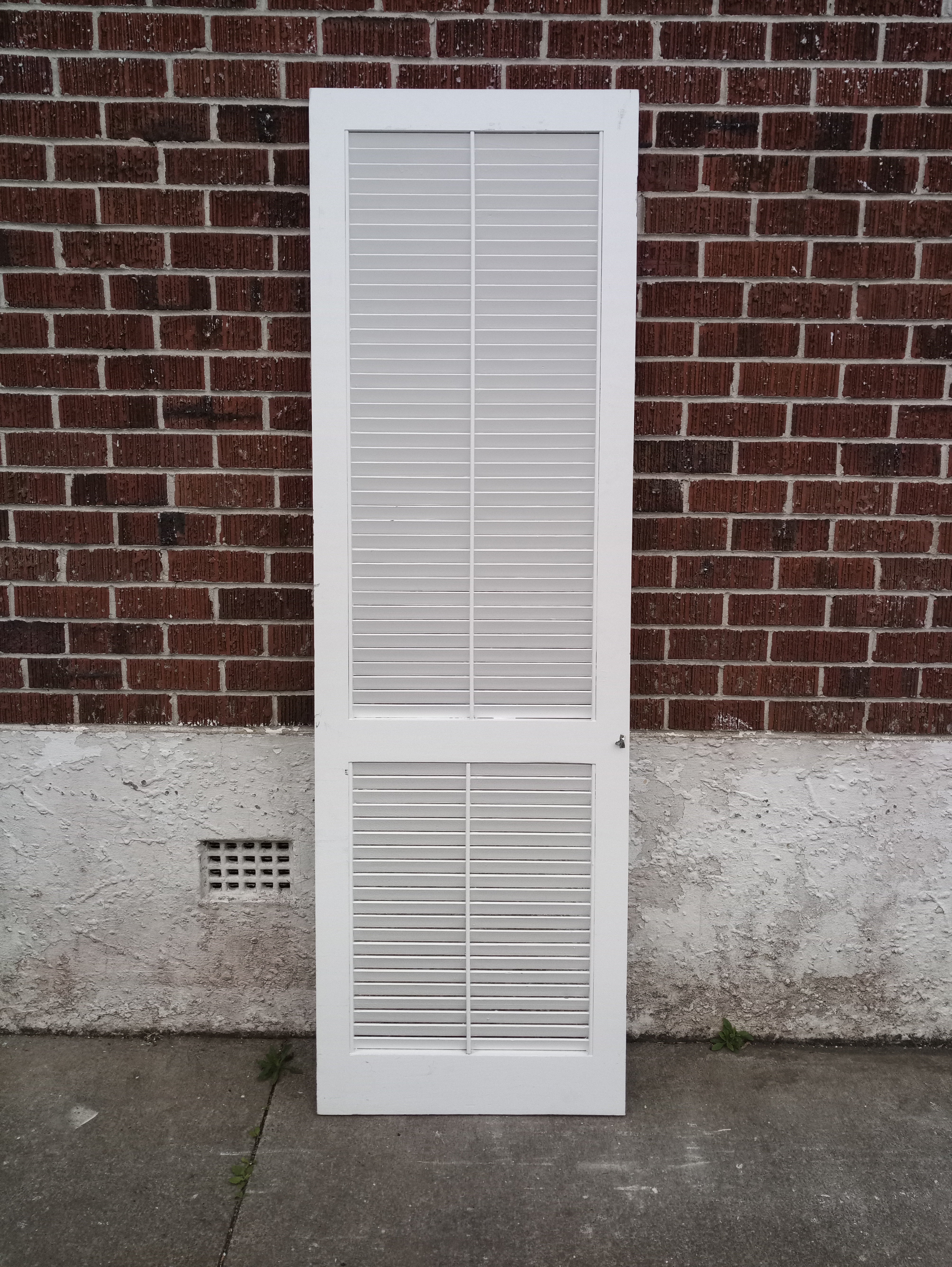 Slatted Wooden Wardrobe Door 610 W x 1960 H [#3967] Joinery Recycle
