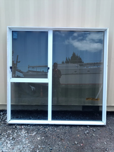 White Aluminium Window 1850 W X 1800 H [#4076] Joinery Recycle