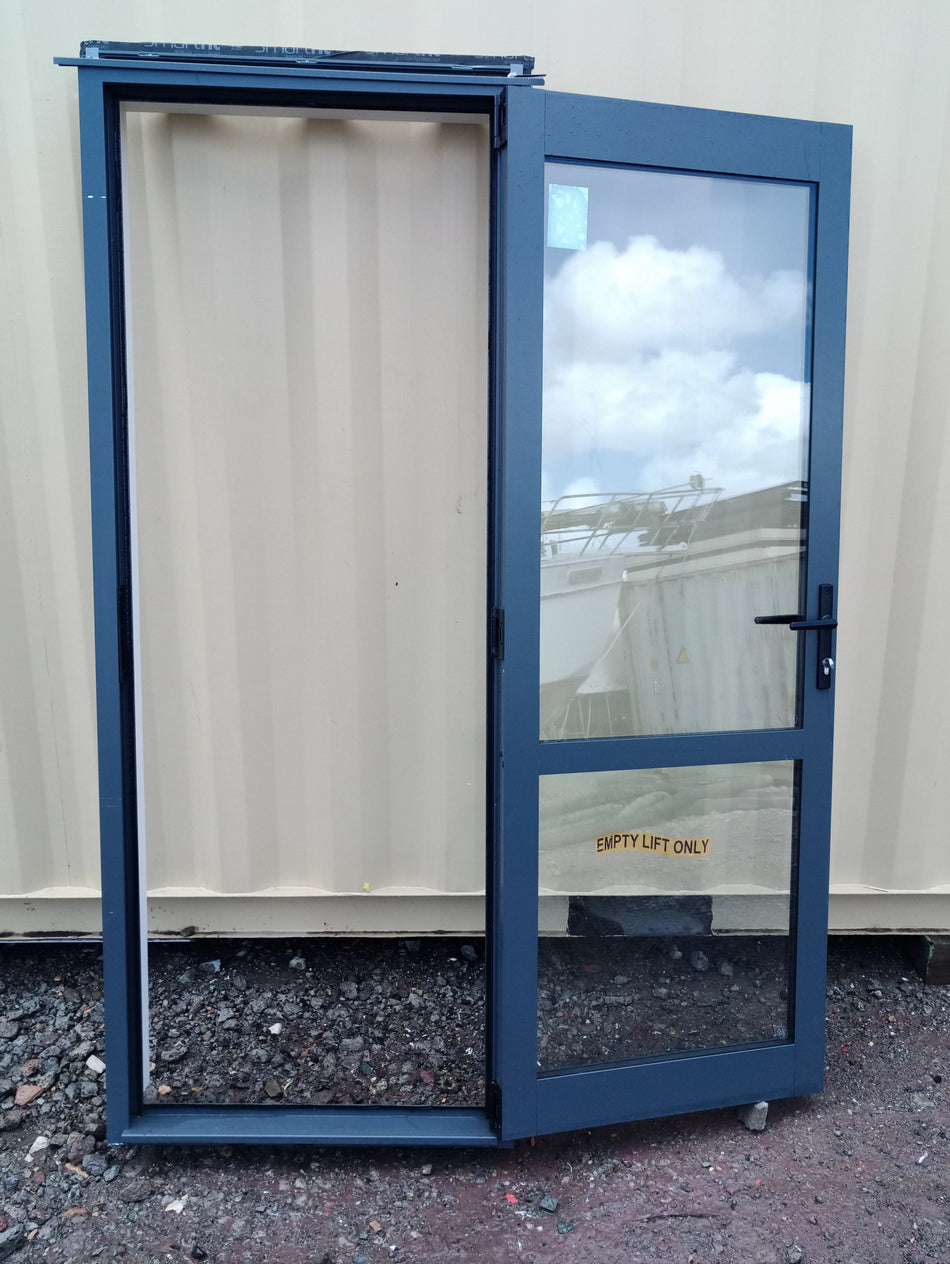DOUBLE GLAZED *NEAR NEW* Aluminium & Glass Door 790 W x 2080 H [#4052aSF] Joinery Recycle