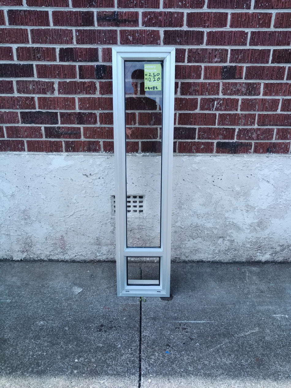 Aluminium Window Silver 250 W x 1220 H [#4082bMA] Joinery Recycle