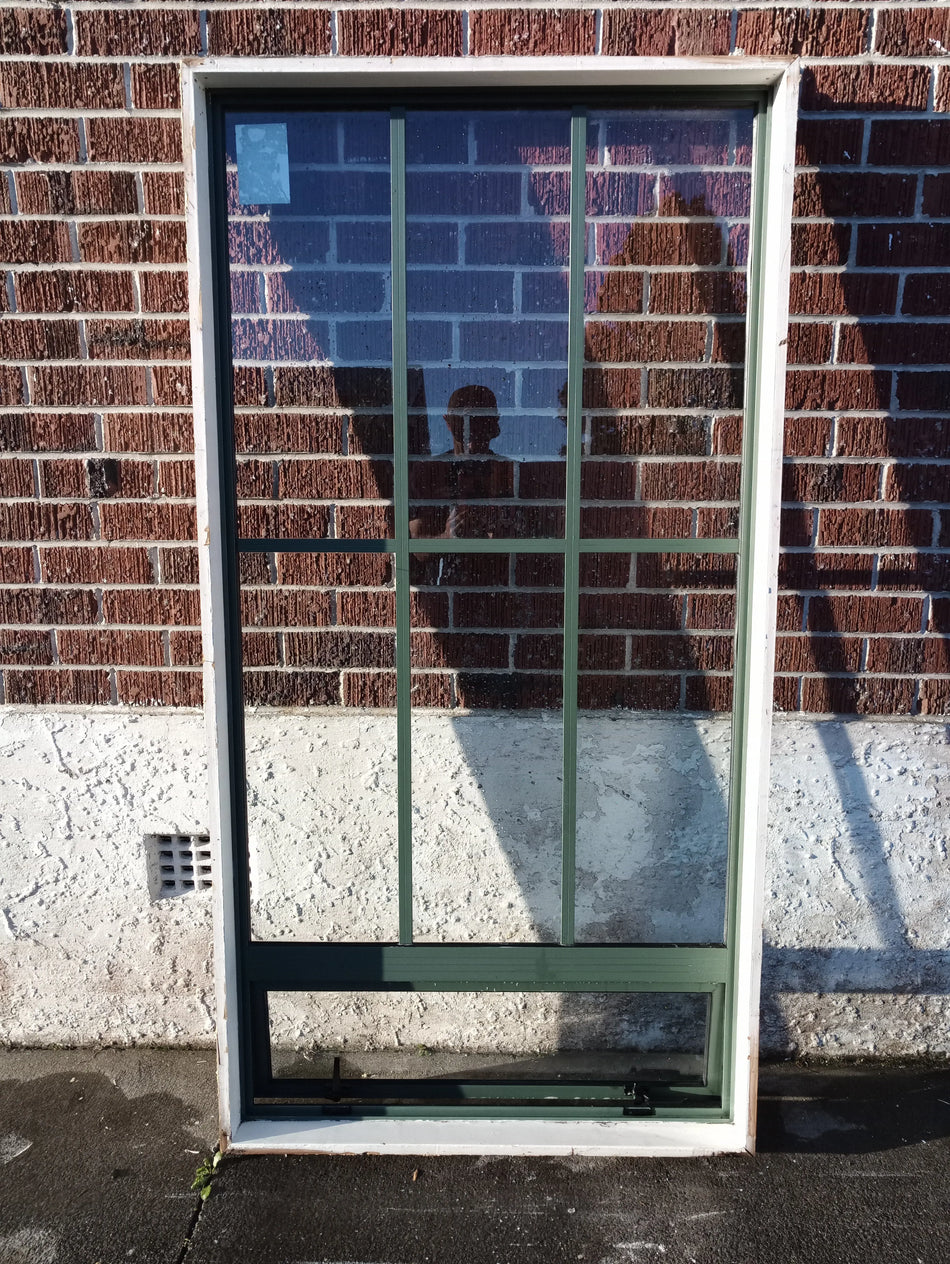 Aluminium Window Green 1500 W x 400 H  [#4109 MA] (Copy) Joinery Recycle
