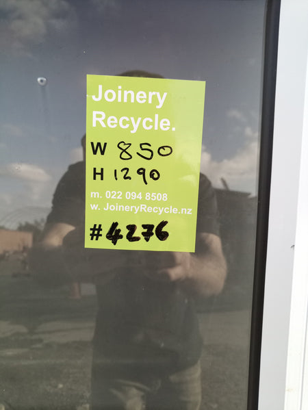 Aluminium Window White    850 W  x  1290 H  [#4276 SF] Joinery Recycle