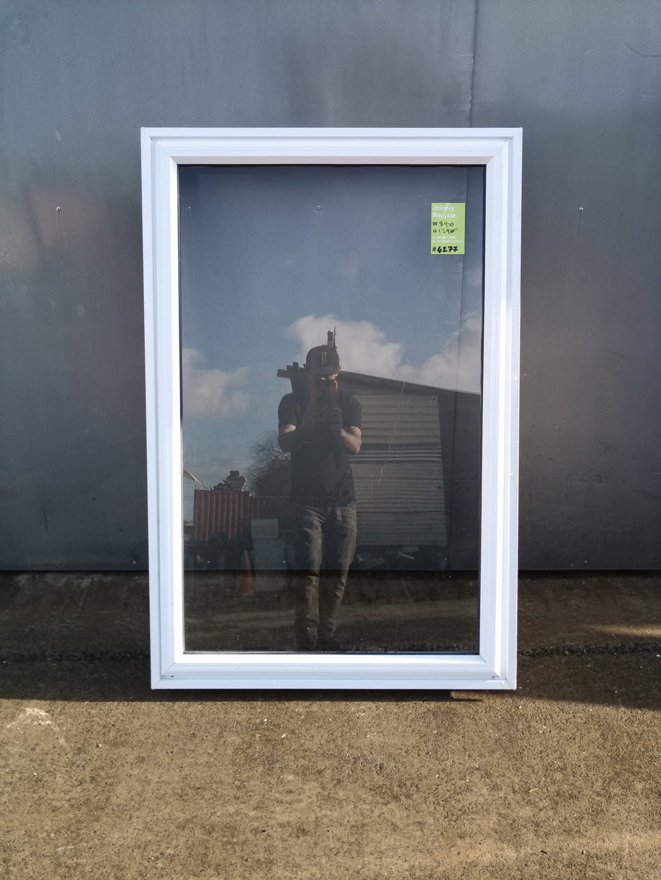 Aluminium Window White    840 W  x  1290 H  [#4277 SF] Joinery Recycle