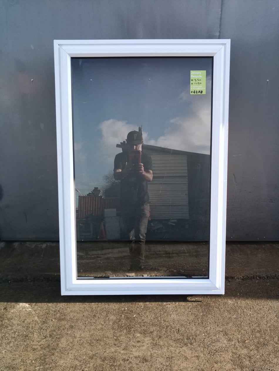 Aluminium Window White    850 W  x  1290 H  [#4278 SF] Joinery Recycle