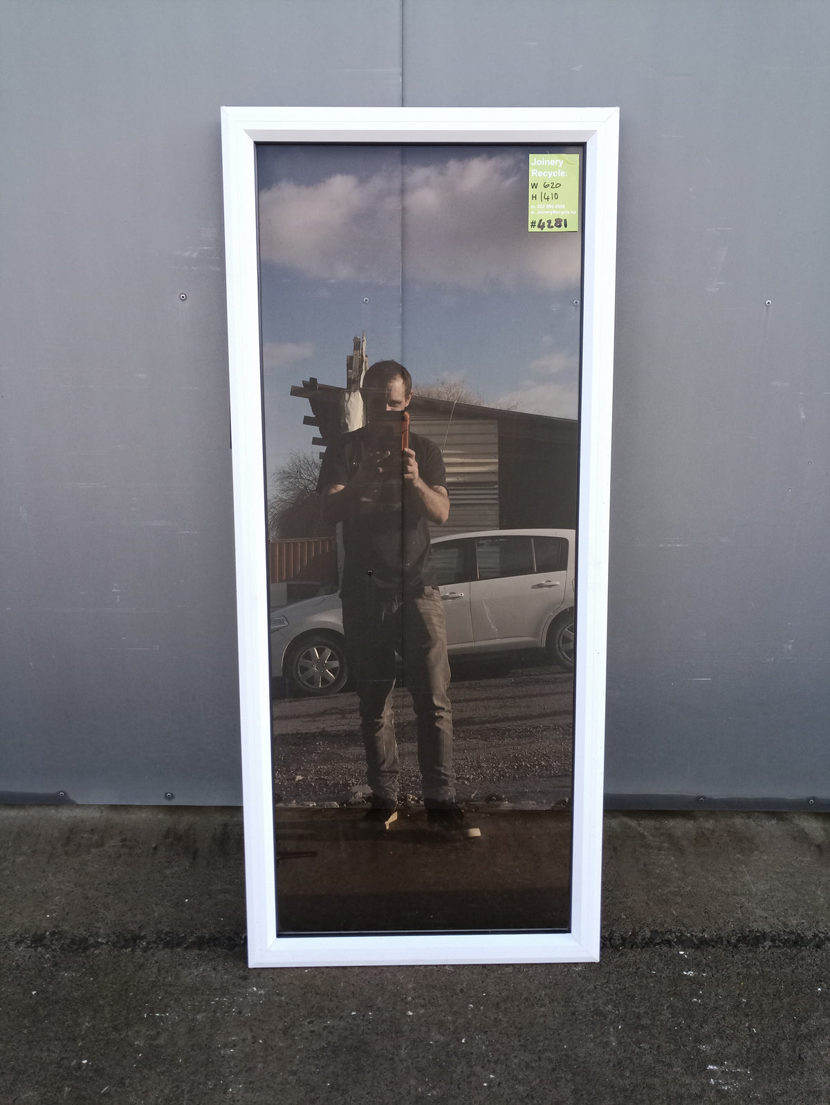 Aluminium Window Sash White    620 W  x  1410 H  [#4281 SF] (Copy) Joinery Recycle