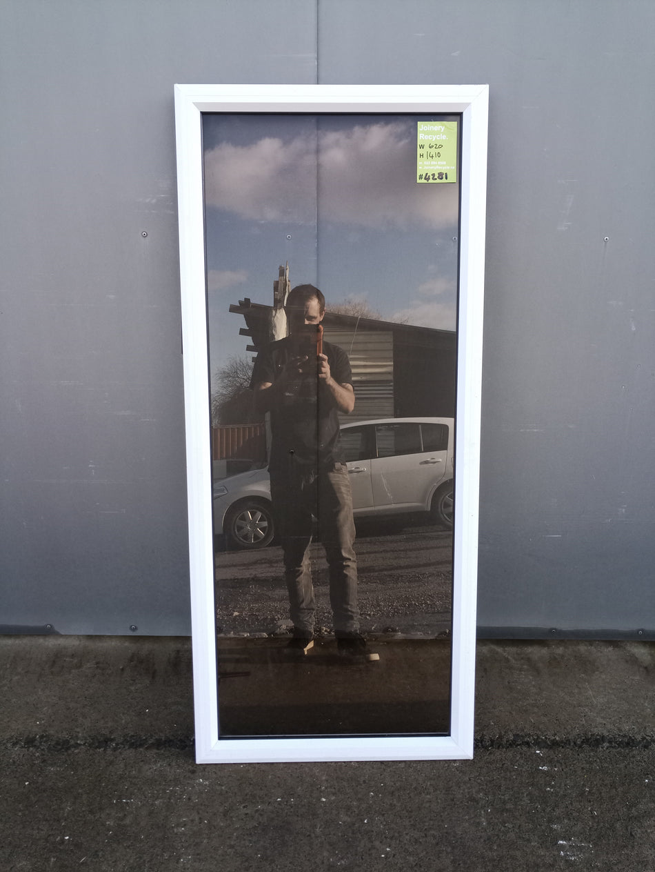 Aluminium Window Sash White    620 W  x  1410 H  [#4281 SF] (Copy) Joinery Recycle