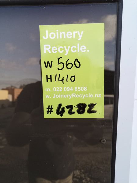 Aluminium Window Sash White    560 W x 1410 H  [#4282 SF] Joinery Recycle