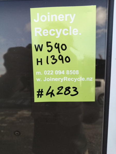 Aluminium Window Sash White    590 W x 1390 H  [#4283 SF] Joinery Recycle