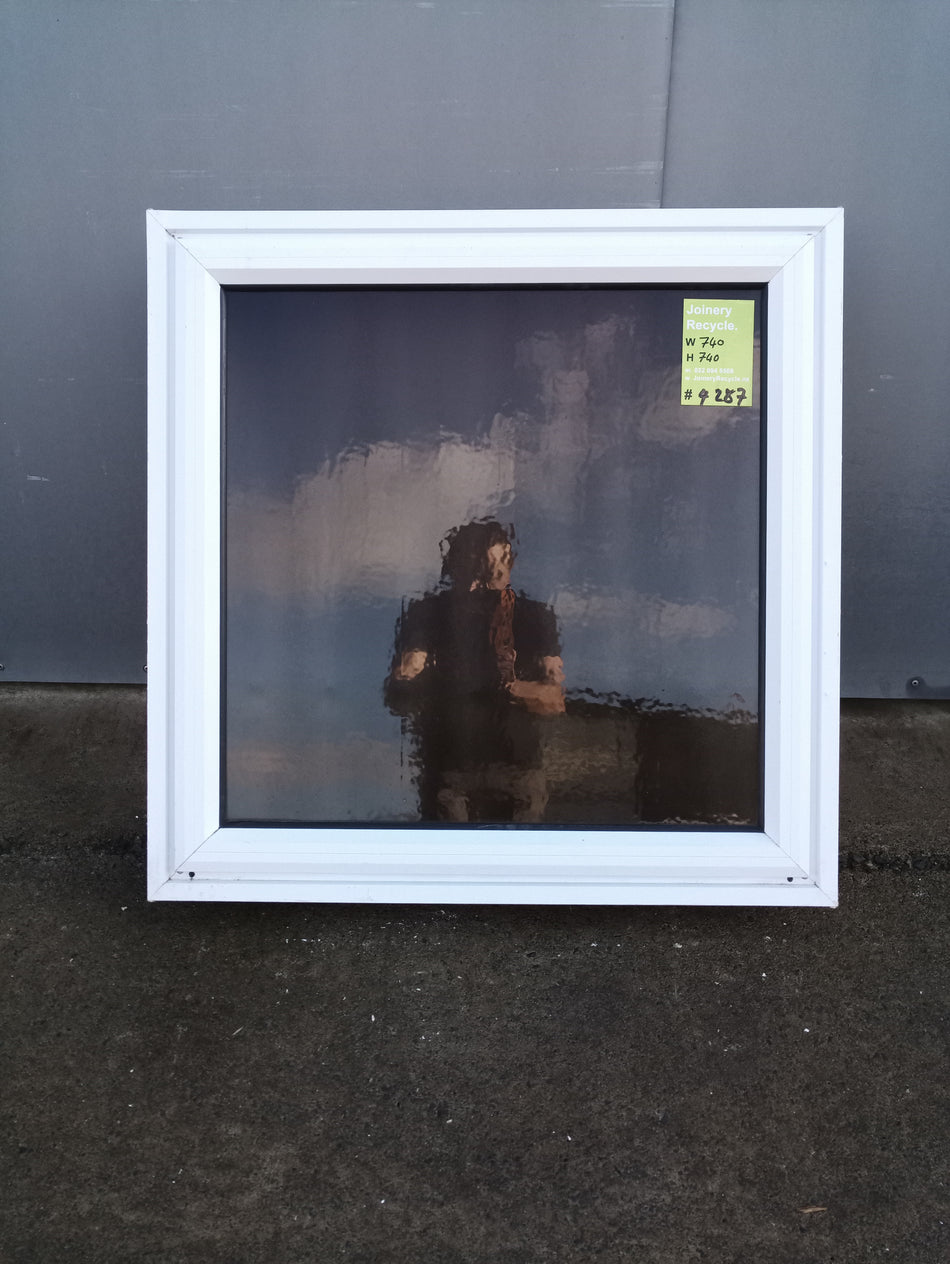 Aluminium Window White   740 W  x  740 H  [#4287 SF] Joinery Recycle