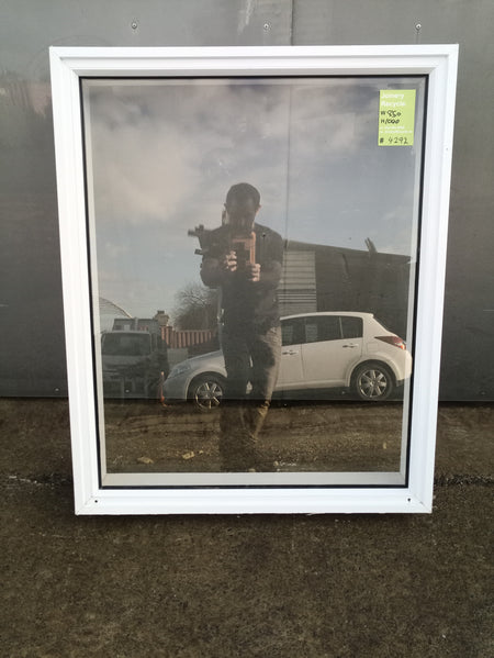 Aluminium Window White    840 W  x  1040 H  [#4292 SF] Joinery Recycle