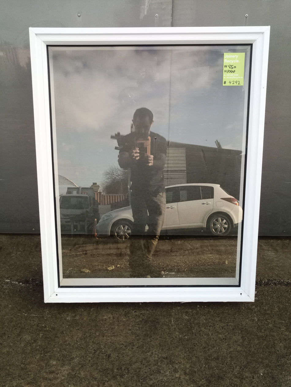 Aluminium Window White    840 W  x  1040 H  [#4292 SF] Joinery Recycle