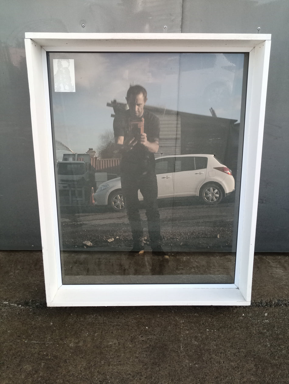 Aluminium Window White    840 W  x  1040 H  [#4292 SF] Joinery Recycle