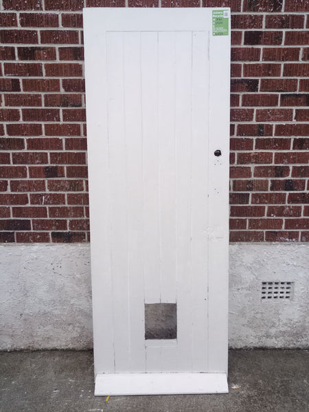 Tongue and Groove Exterior Wooden Door 730 w x 1960h [#4532 MA] Joinery Recycle