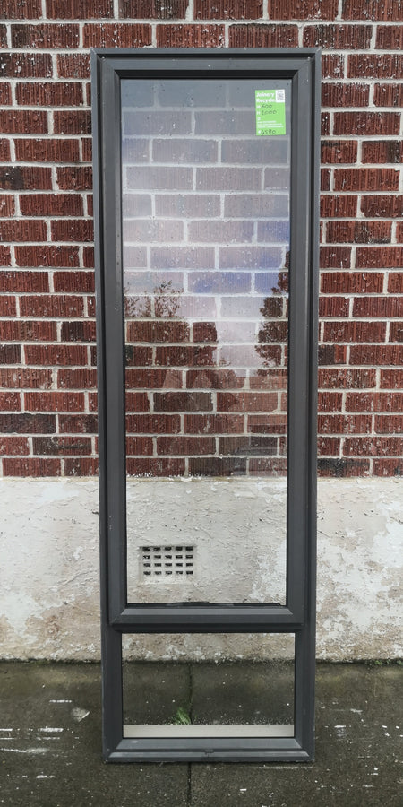 Aluminium Window Brown  600 W  x  2000 H  [#4580 MA] Joinery Recycle