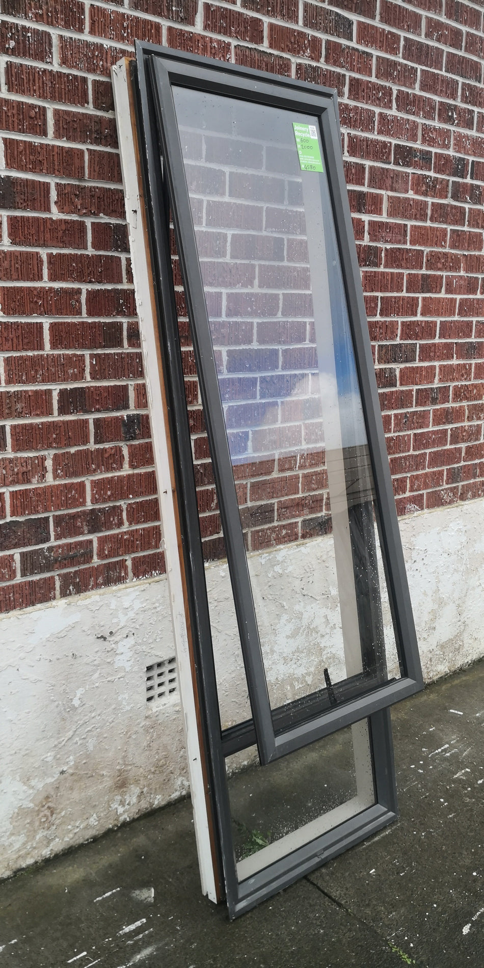 Aluminium Window Brown  600 W  x  2000 H  [#4580 MA] Joinery Recycle