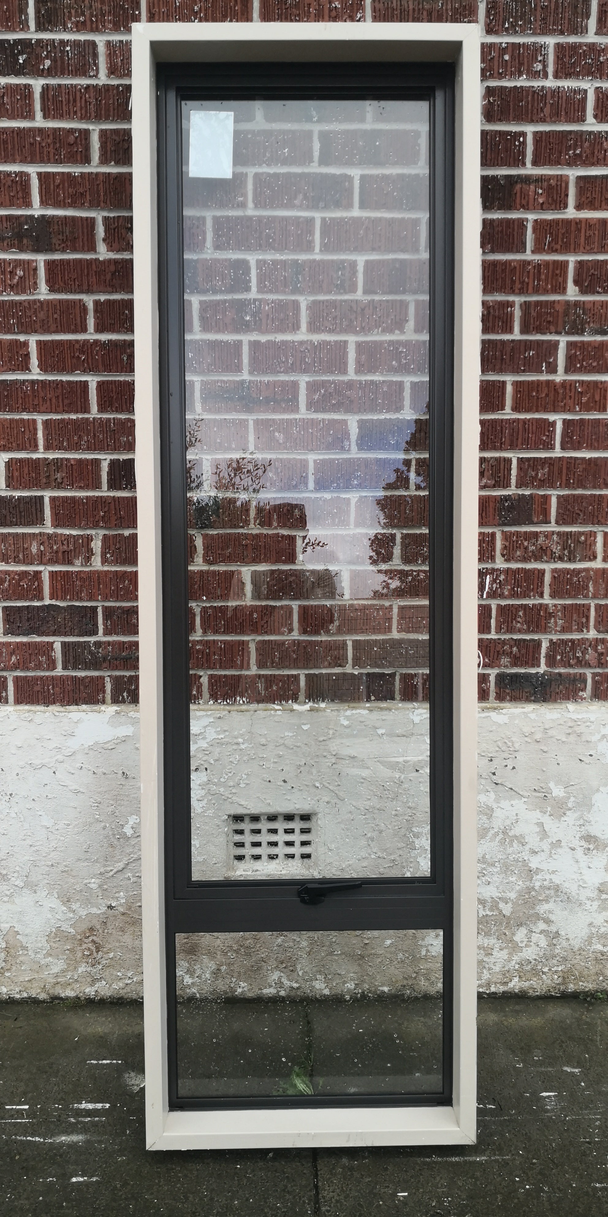Aluminium Window Brown  600 W  x  2000 H  [#4580 MA] Joinery Recycle