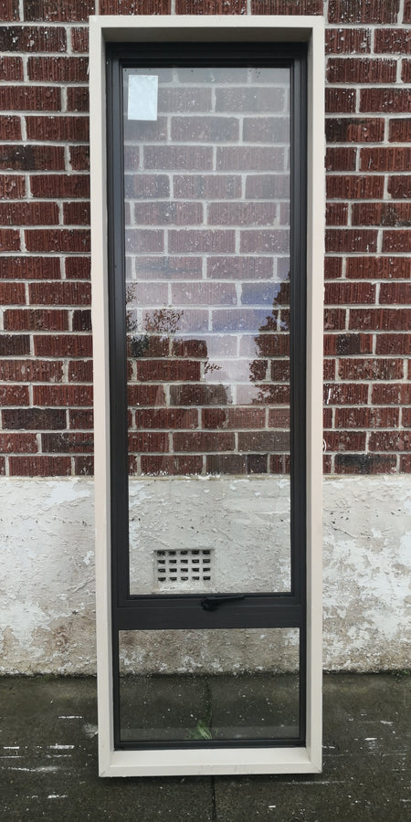 Aluminium Window Brown  600 W  x  2000 H  [#4580 MA] Joinery Recycle