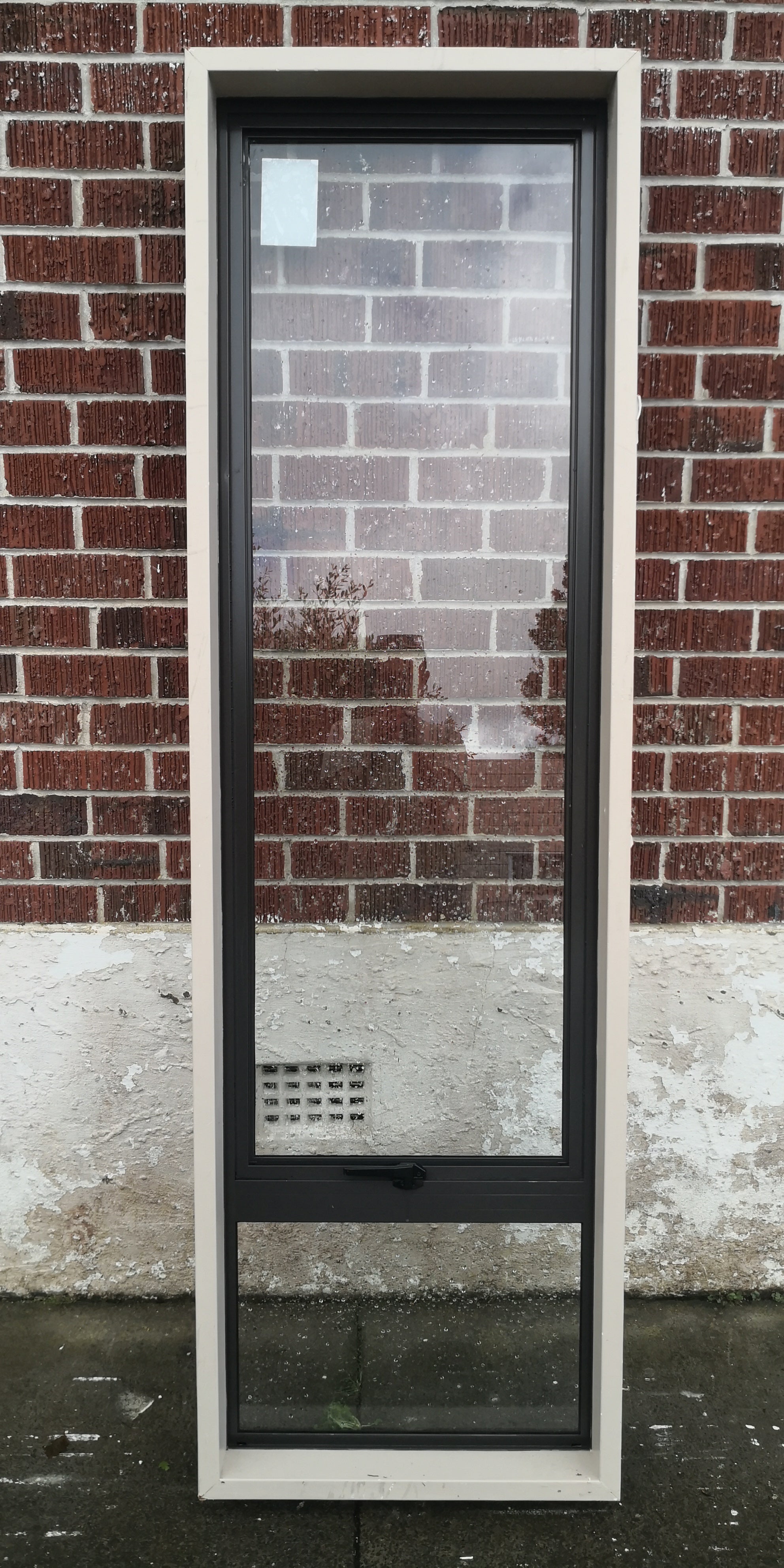 Aluminium Window Brown  600 W  x  2000 H  [#4581 MA] Joinery Recycle