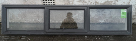 Aluminium Window Brown  1800 W  x  400 H  [#4582 MA] Joinery Recycle
